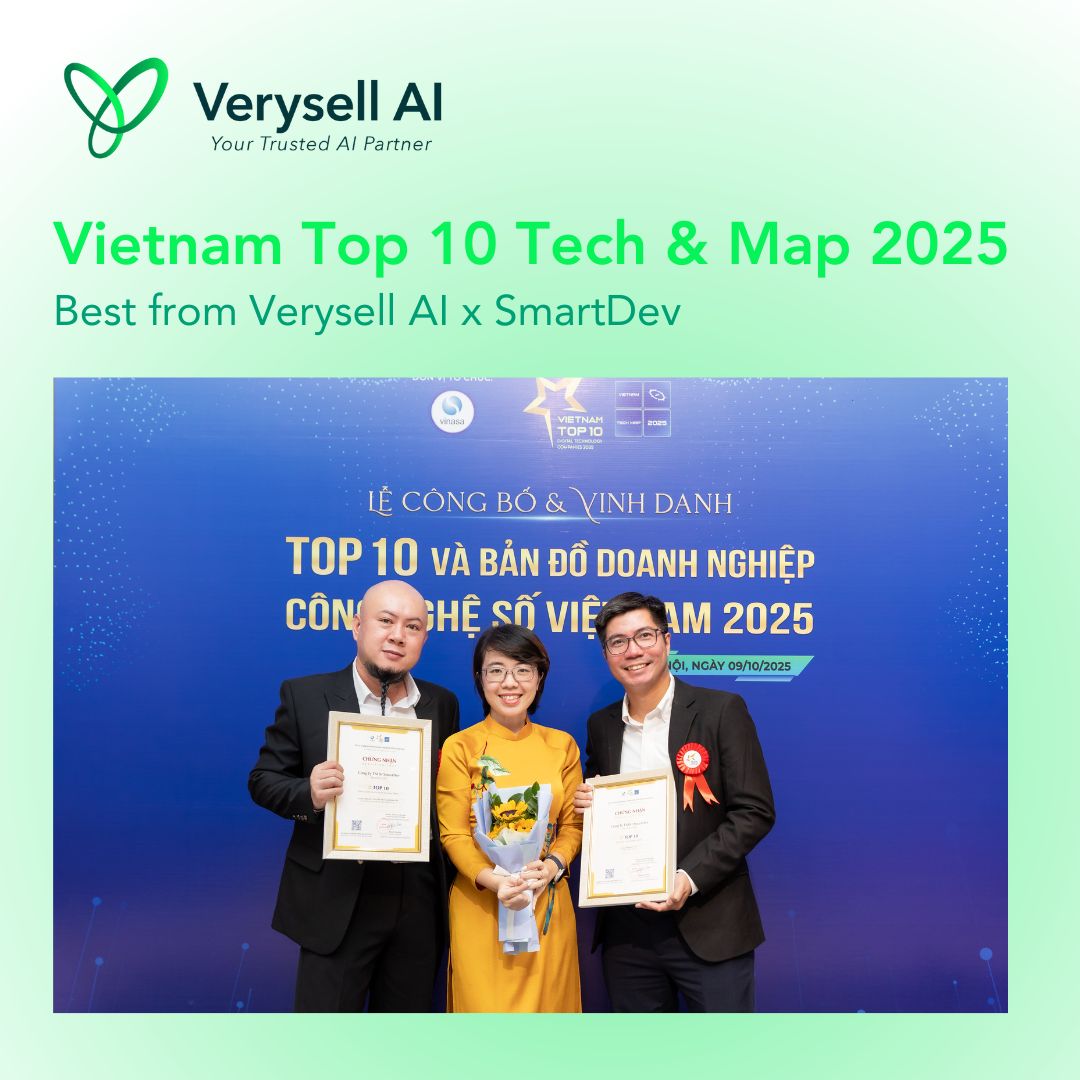 Vietnam Top 10 Tech & Map 2025: Best Verysell AI x SmartDev